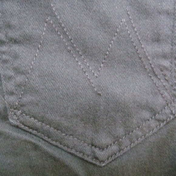 Mother The Looker Ankle Zip Looker Big Stud Black Jeans Womens Size 26 x 28" - Picture 6 of 11